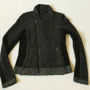 rag & bone sweater biker jacket  xs